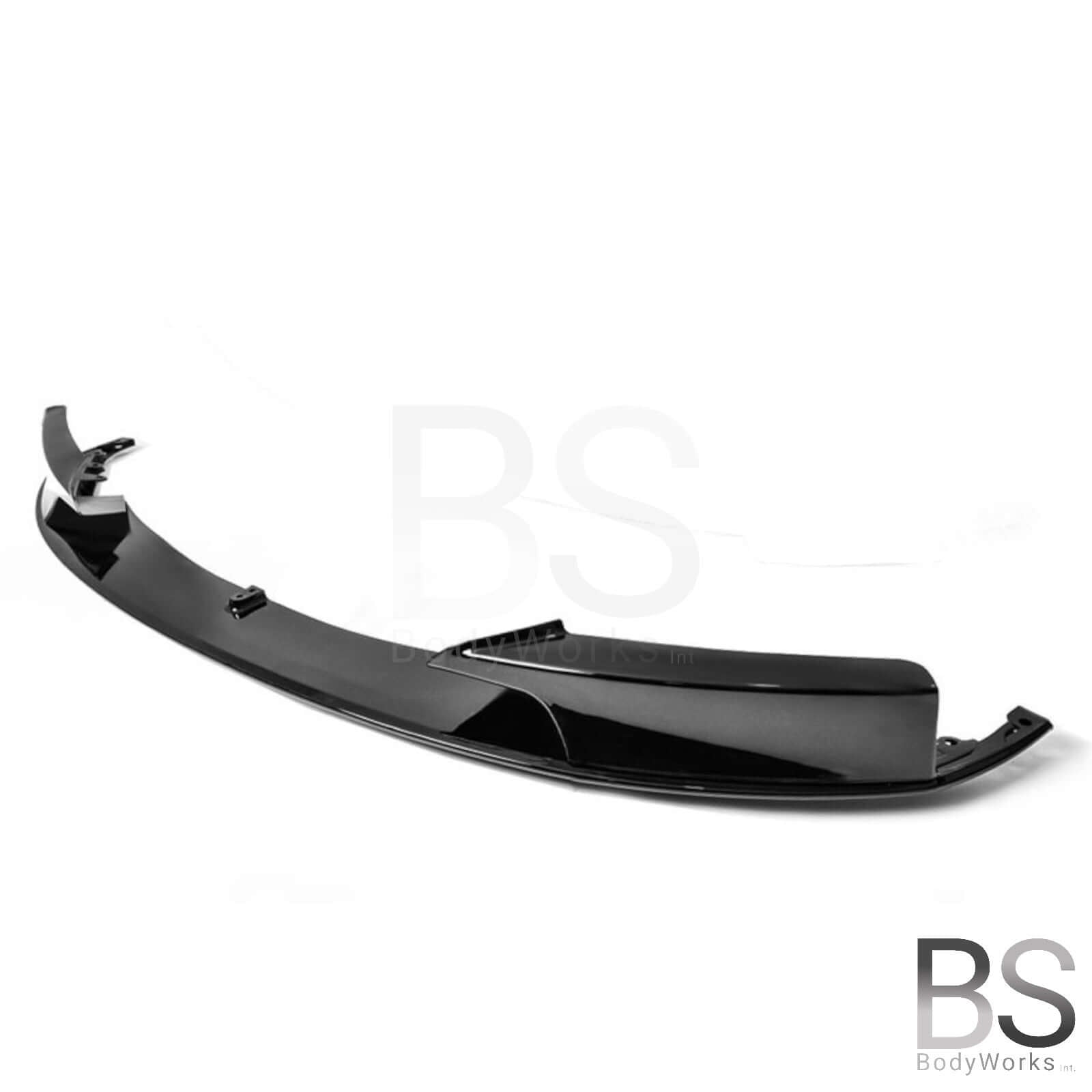 Front Lip - BMW F30 / F31 - M Performance Look V2 - Hoogglans Zwart | 11-19