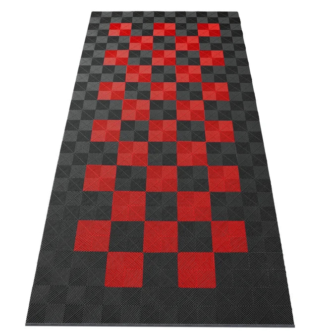 15,68M² Showroom Garagevloer - Grijs / Rood - 280Cmx560Cm