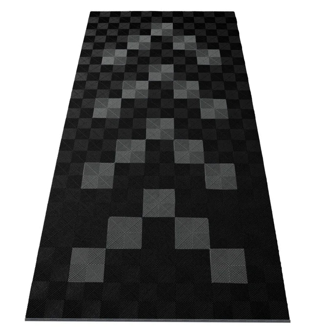 15,68M² Showroom Garagevloer - Zwart/Grijs Pijlen - 280Cmx560Cm