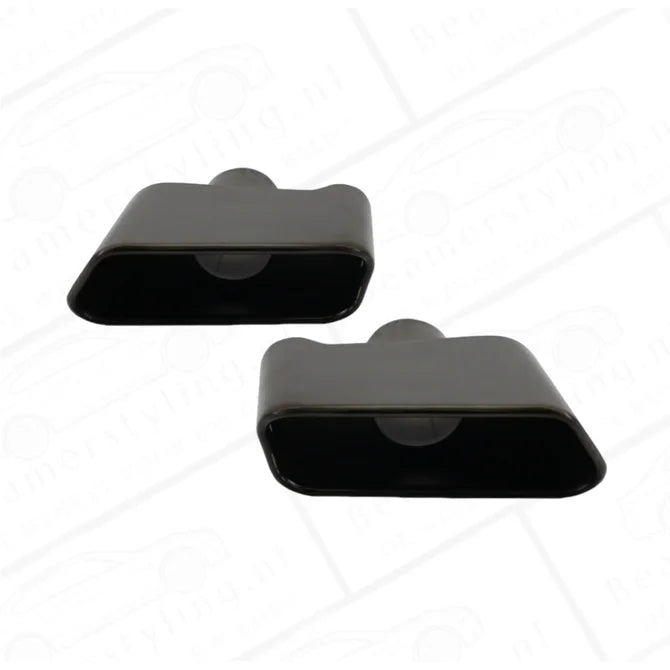 Diffuser - BMW G30 / G31 - M Performance Look - Hoogglans Zwart - Incl Sierstukken Zwart