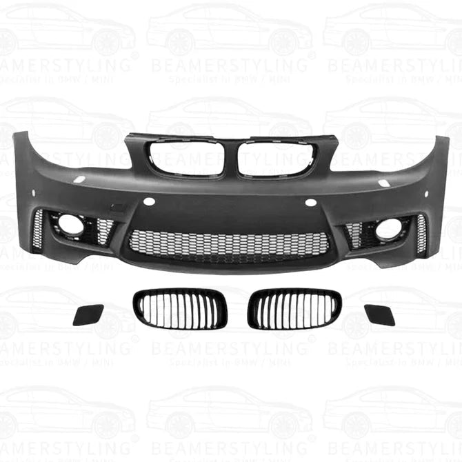 1M Look Voorbumper - BMW E81 E87 E82 E88 - PDC/Sra | 2004-2012 - Beamerstyling.nl