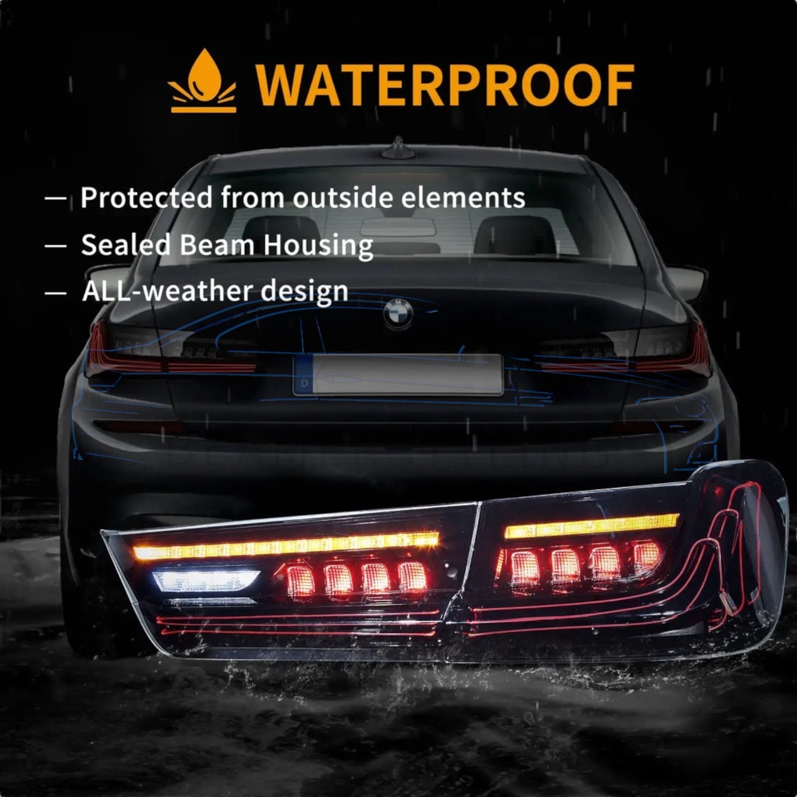 Laser Achterlichten - BMW G20 Sedan - Smoke | 2019-2025