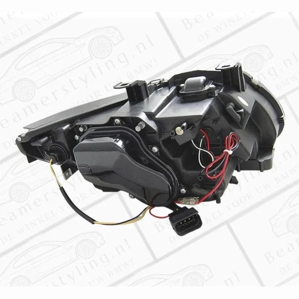 BMW  E92 / E93 3D LED Angel Eyes Koplampen Chroom D1S 2007-2010 — Zonder Afs-Systeem