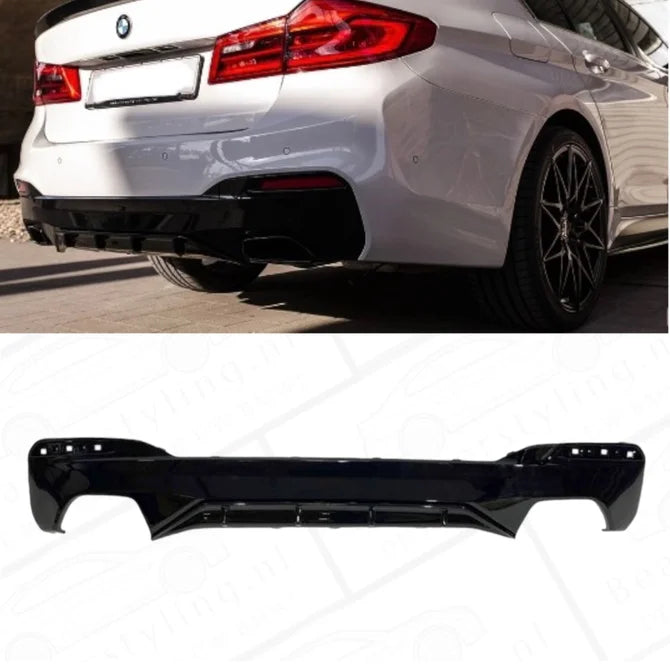 Diffuser - BMW G30 / G31 - M Performance Look - Hoogglans Zwart