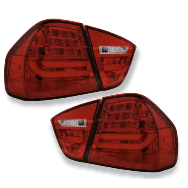 Achterlichten LCI Look LED Bar Rood BMW 3 Serie E90 Sedan 2005-2008