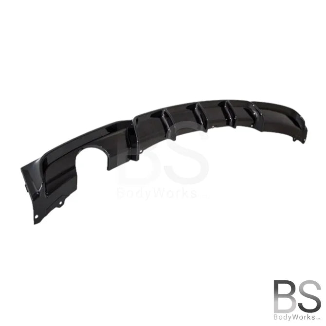 Diffuser - BMW F30 / F31 - M Performance Look - Hoogglans Zwart - 1 Uitlaat Links