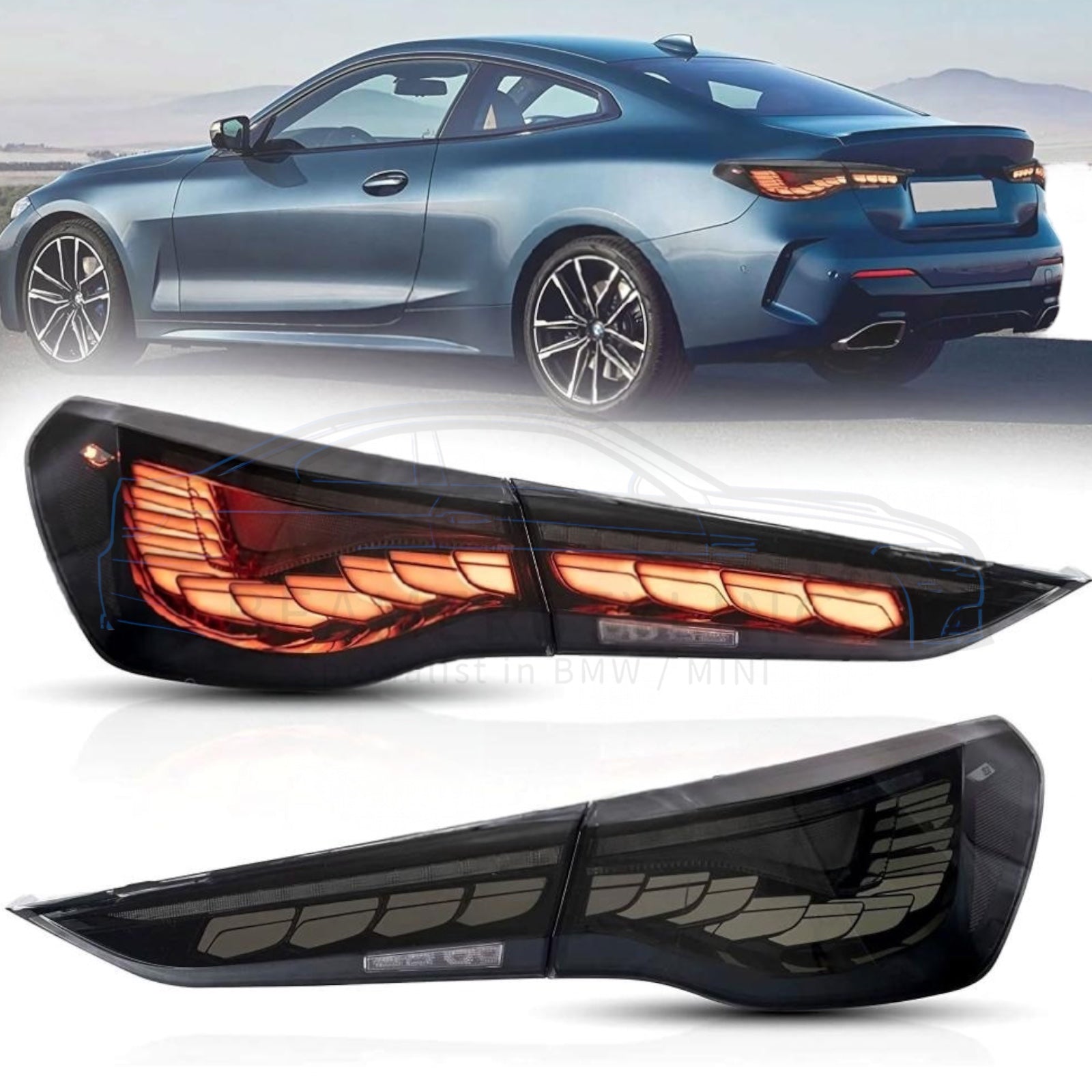 OLED Achterlichten - BMW G22 / G23 / G26 - - Smoke | 2020+