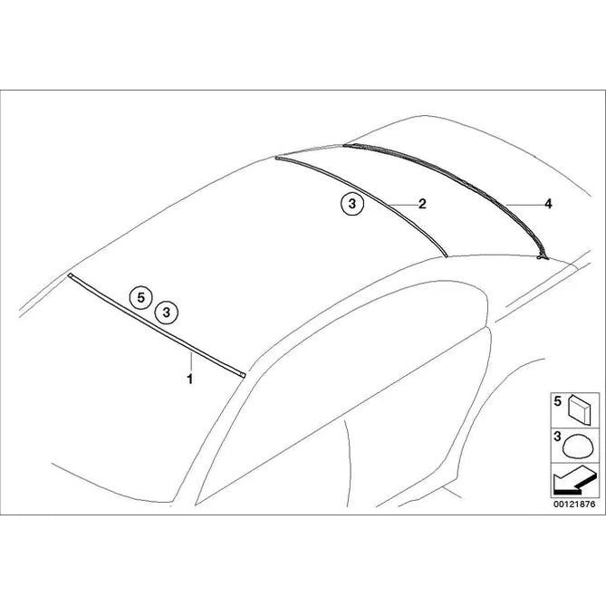 Afdekking Achterruit Onder - BMW 7 Serie E65 / E66 | Origineel BMW