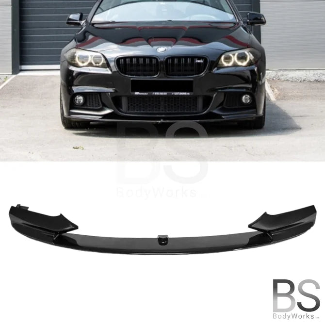 Front Lip - BMW F10 / F11 - M Performance Look - Hoogglans Zwart | 10-17