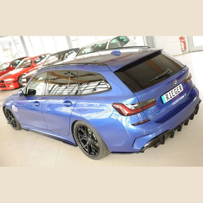 Diffuser - BMW G20 / G21 - Rieger Tuning - Zonder Trekhaak | 19-22 — Hoogglans Zwart