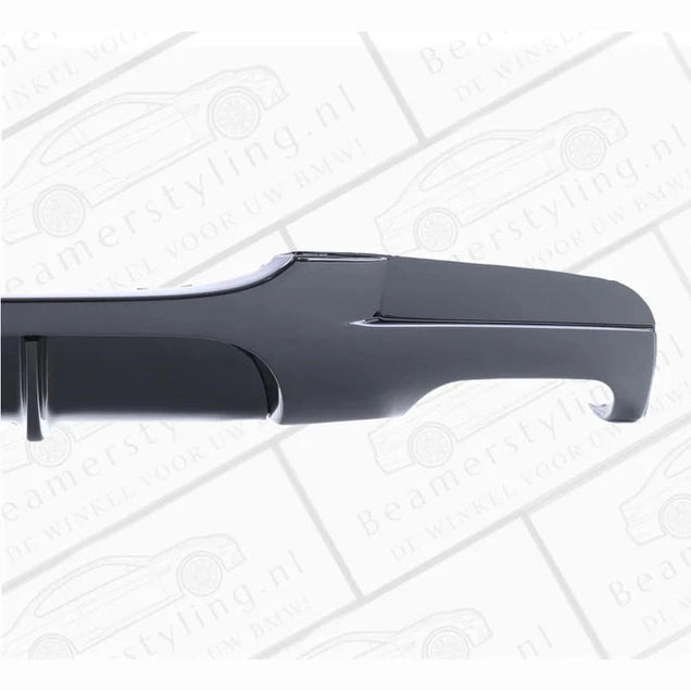 Diffuser - BMW E90 / E91 - Performance Look - Hoogglans Zwart - 4 Uitlaten | 05-12