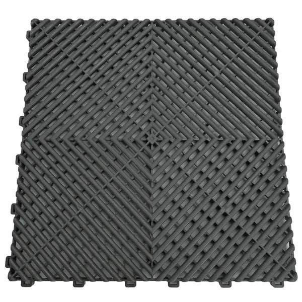 15,68M² Showroom Garagevloer - Grijs/Rood Pijlen - 280Cmx560Cm