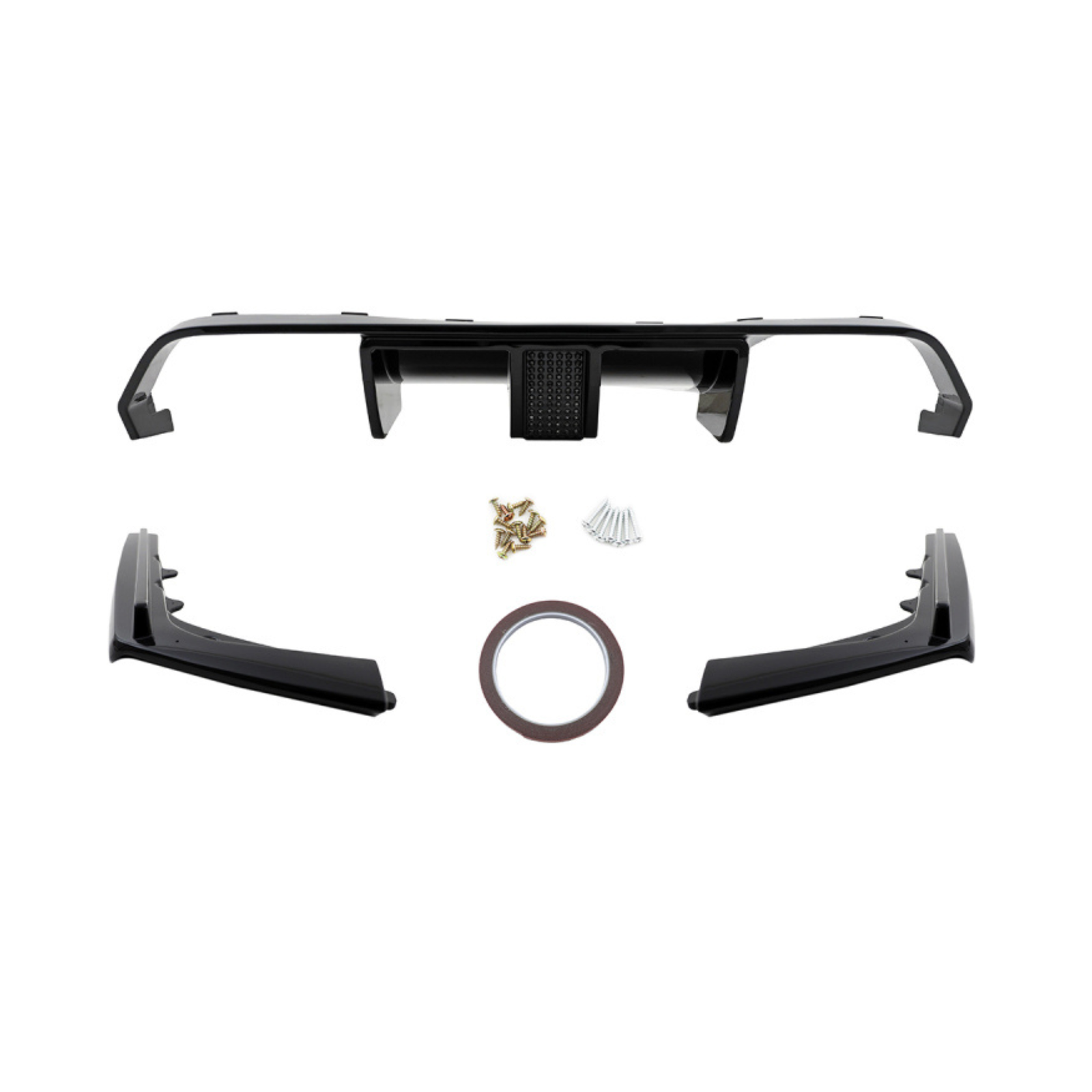 Diffuser - BMW M3 F80 | BMW M4 F82 F83 - Hoogglans Zwart - Met LED Remlicht | 13-18