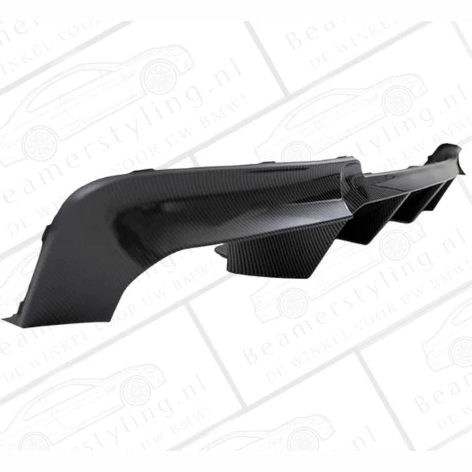Diffuser - BMW F10 / F11 -  M5 Look - Carbon Look - 4 Uitlaten