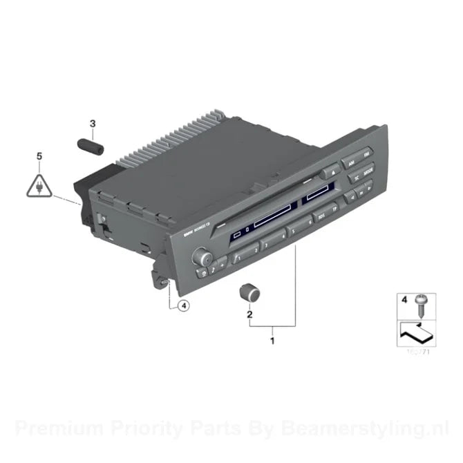 Draaiknop -BMW E81 / E82 / E87 / E88 | E84 | E89 - Business Cd