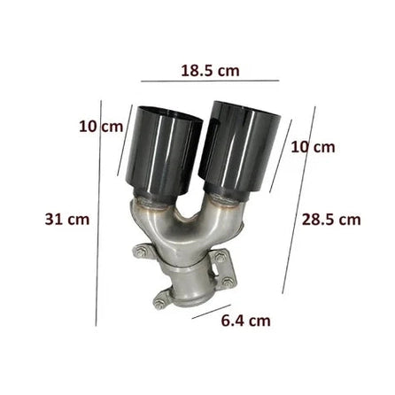 Diffuser - BMW G30 / G31 - M5 Look - Hoogglans Zwart - Incl Sierstukken Hoogglans Zwart
