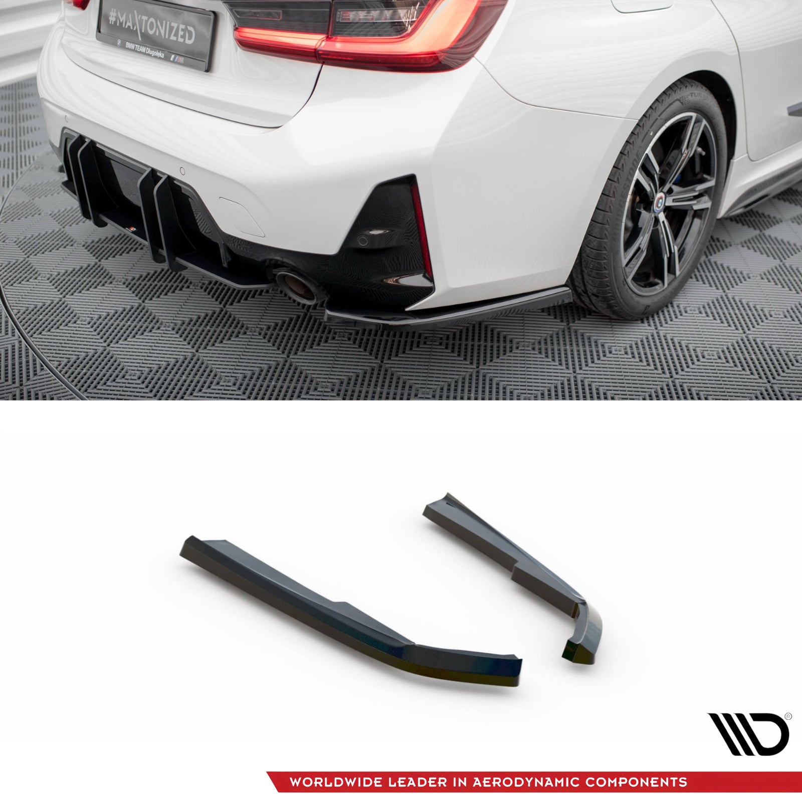 Achterbumper splitters - BMW G20LCI / G21LCI - M Pakket - Maxton Design | 22-25