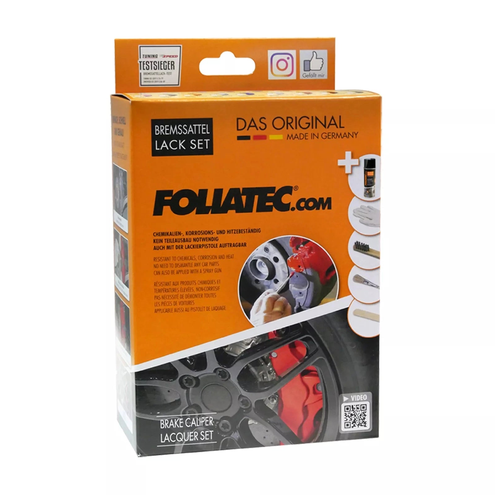 Foliatec® Remklauwverf - 3 Componenten Lak - Complete 7-Delige Kit | Midnight Black Matt