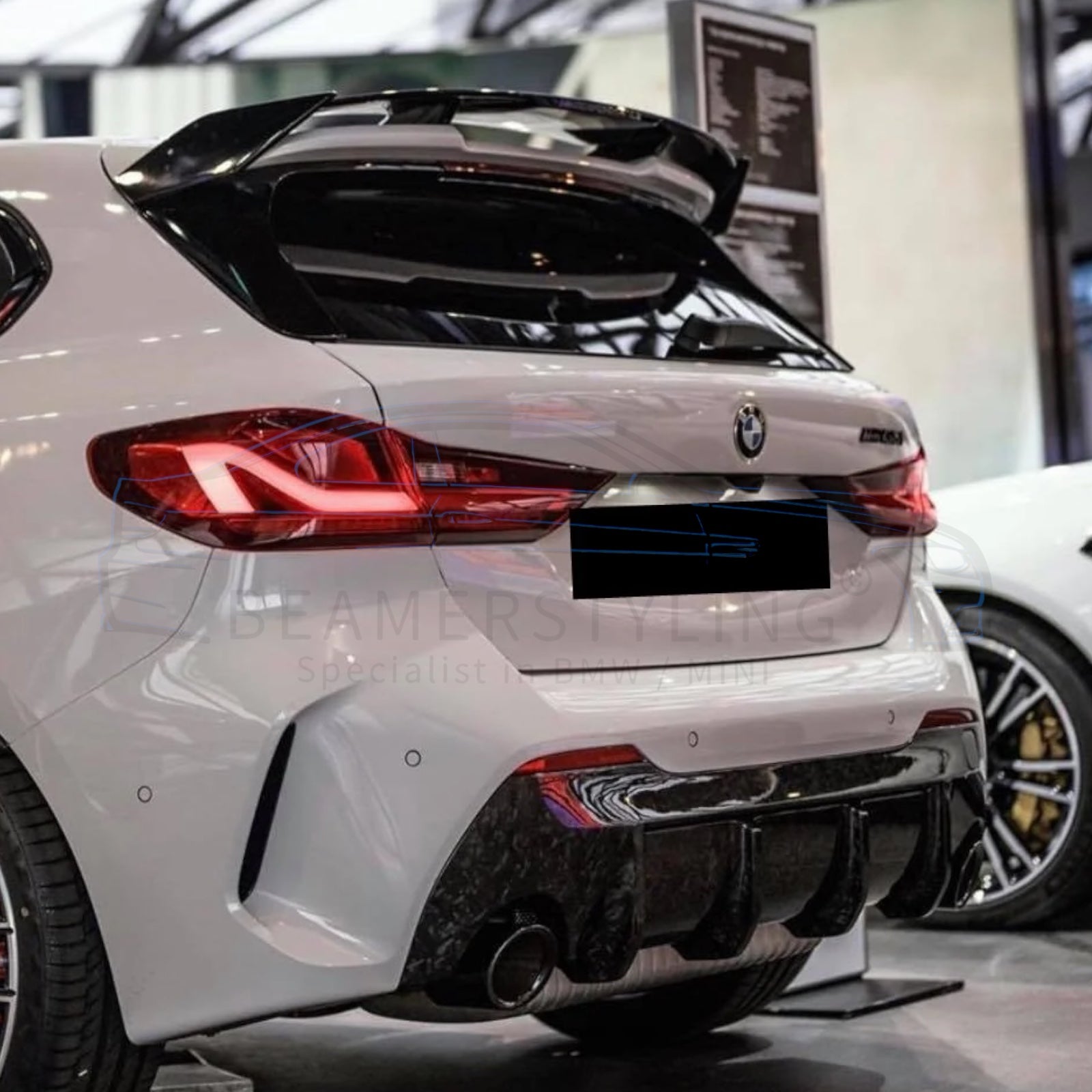 Dakspoiler - BMW F40 - M Performance Look | Hoogglans Zwart