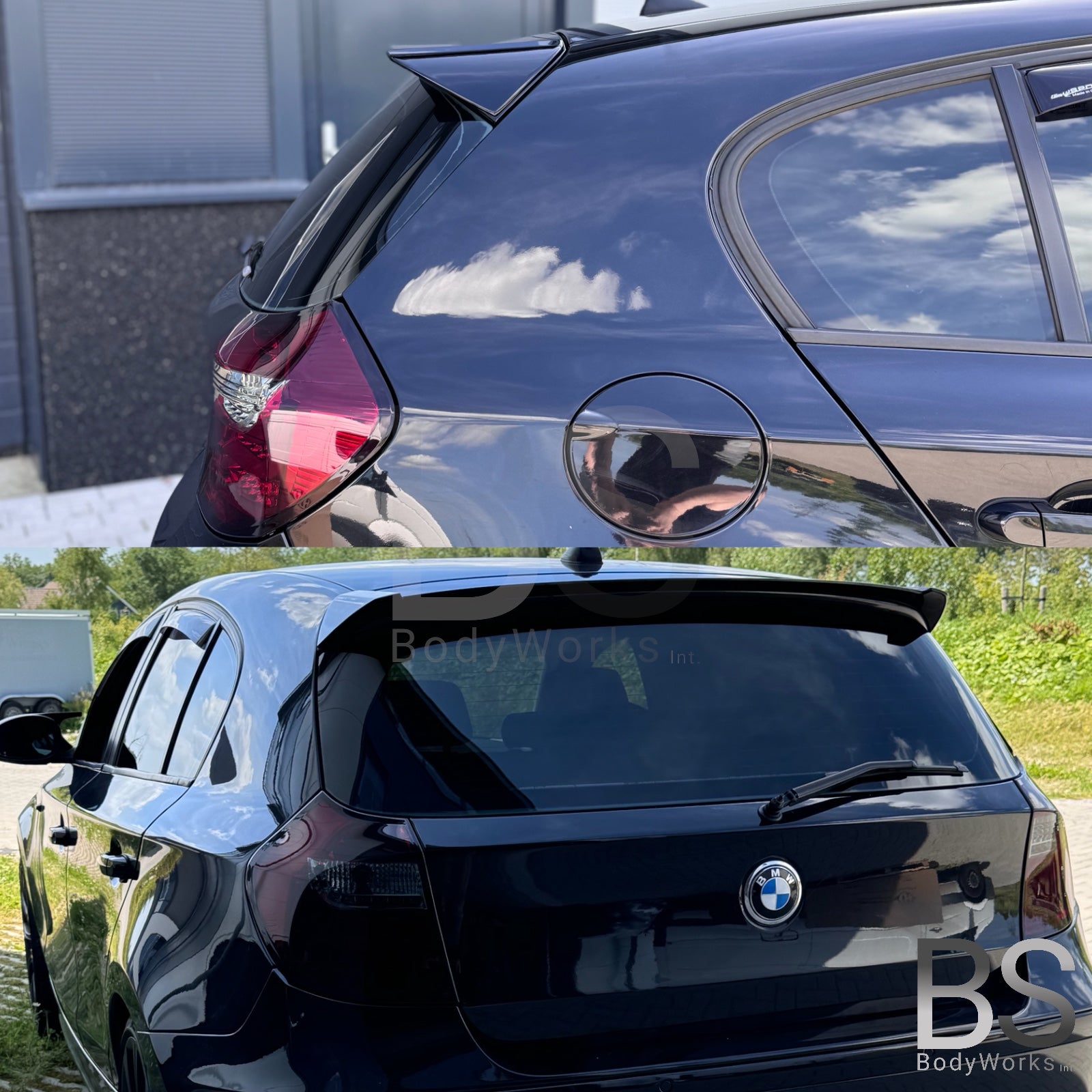 Dakspoiler - BMW 1 Serie E81 / E87 - Hoogglans Zwart | 2004-2012