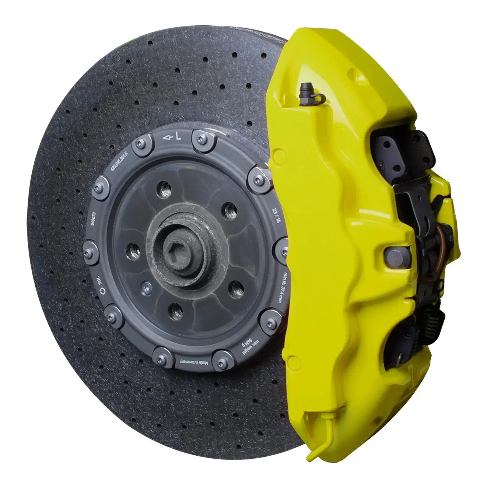 Foliatec® Remklauwverf - 4 Componenten Lak - Complete 10-Delige Kit | Neon Yellow