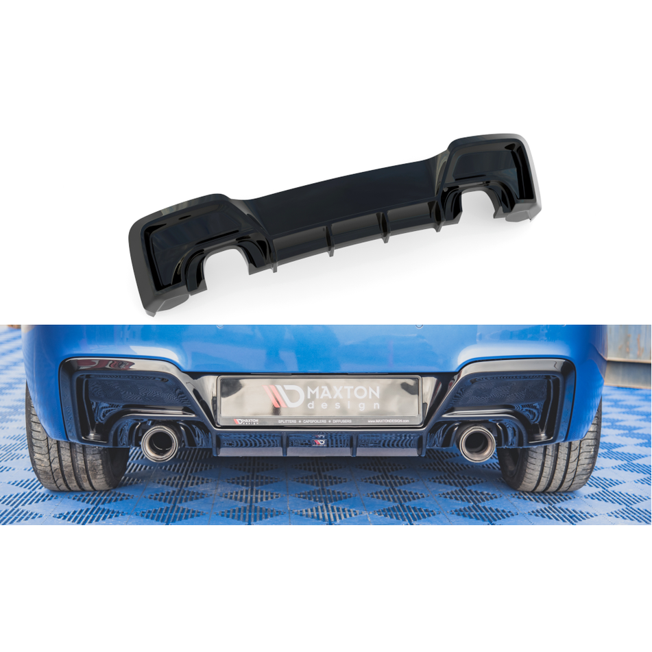 Diffuser - BMW F20 / F21 - Hoogglans Zwart - M135I - Maxton Design | 2011-2015