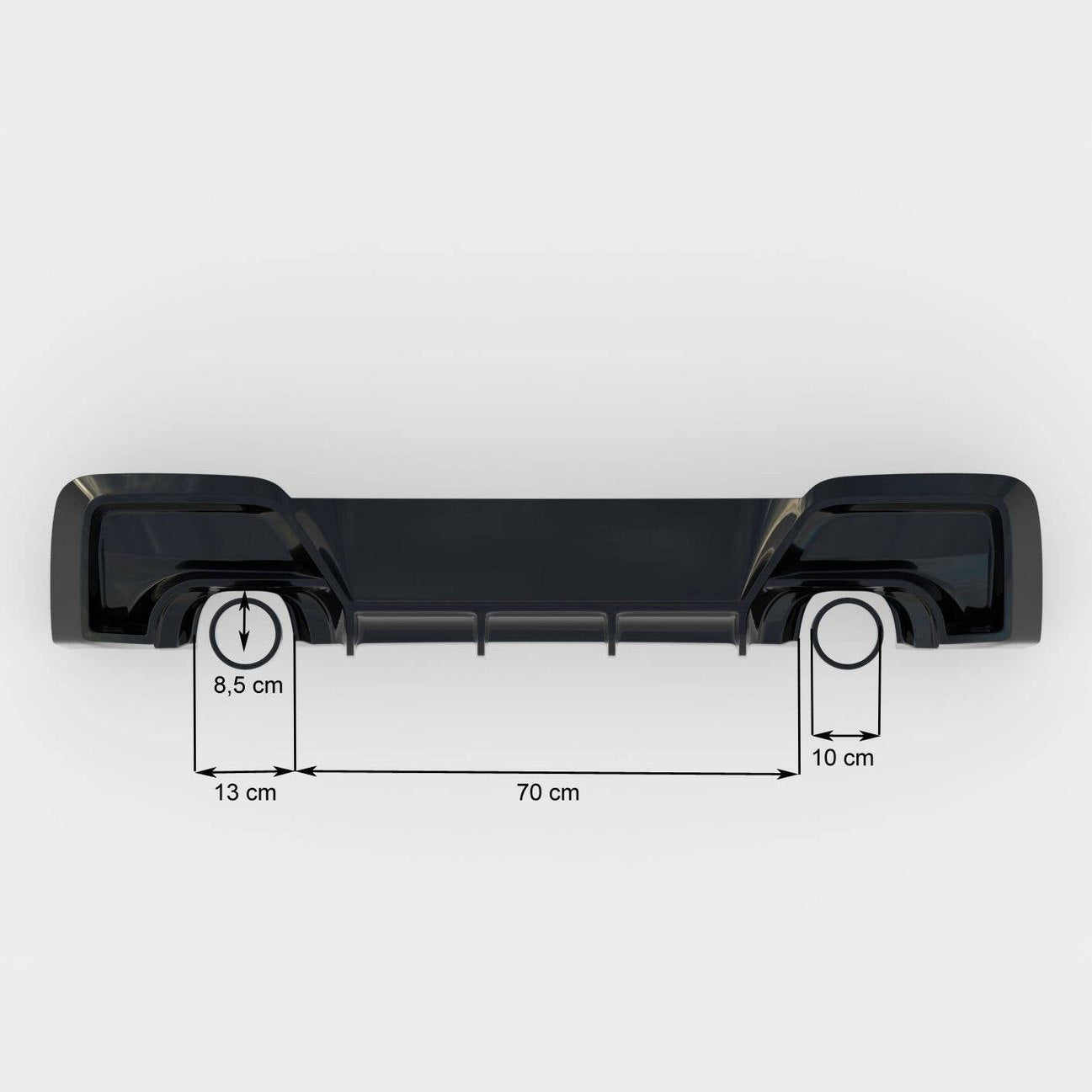 Diffuser - BMW F20 / F21 - Hoogglans Zwart - M135I - Maxton Design | 2011-2015