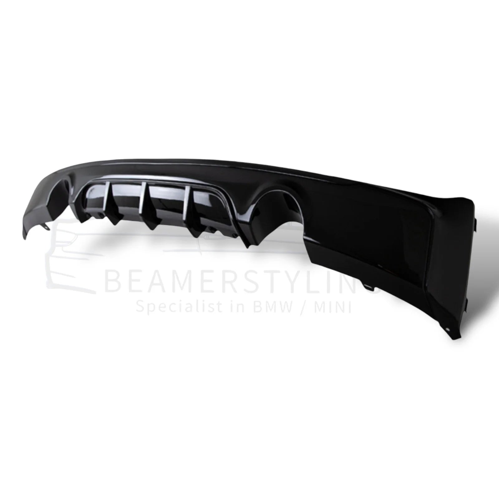 Diffuser - BMW F22 / F23 - M Performance look - M240i - Hoogglans zwart | 13-21