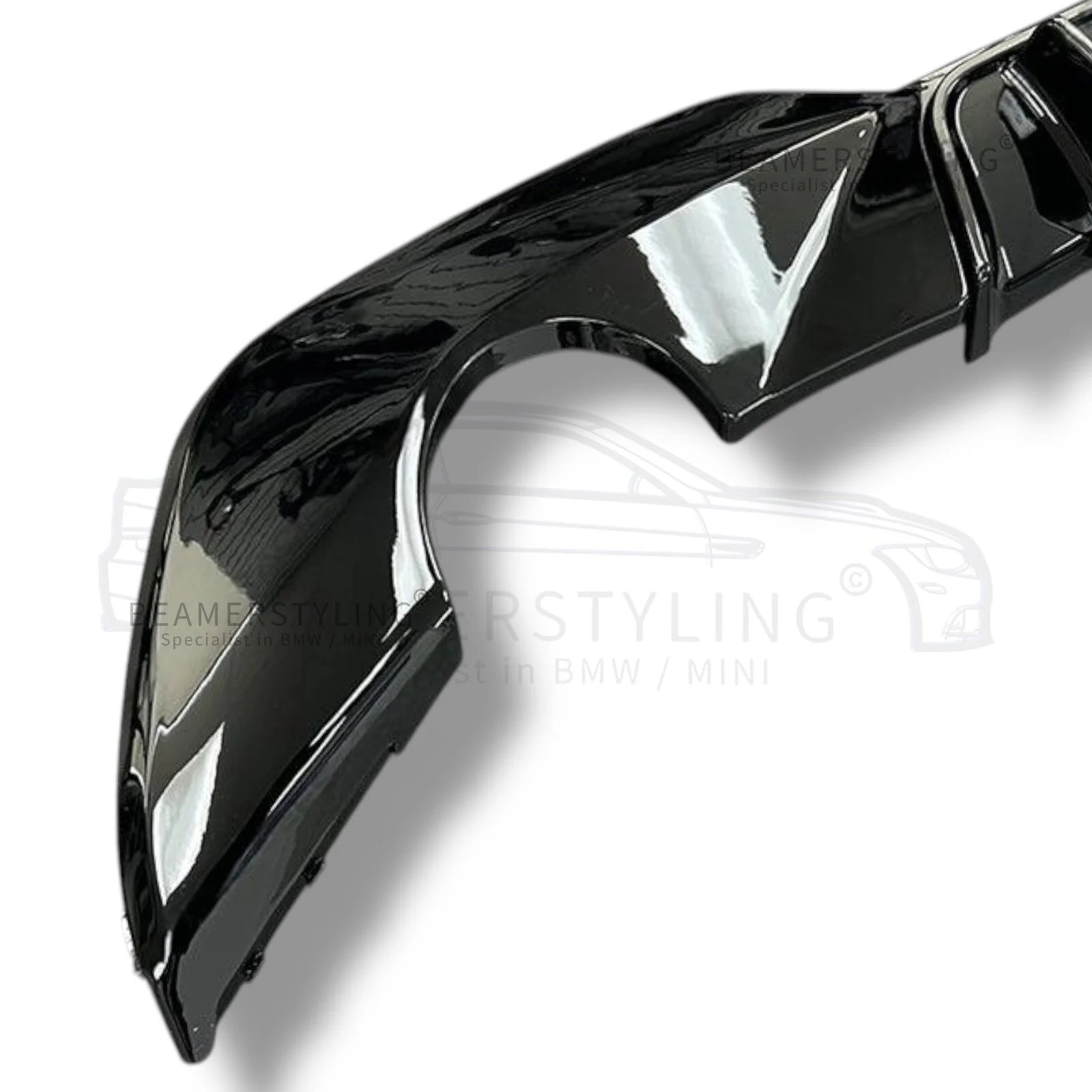 Diffuser - BMW G20 / G21 - Competition look V2 - Hoogglans zwart | 2019-2022