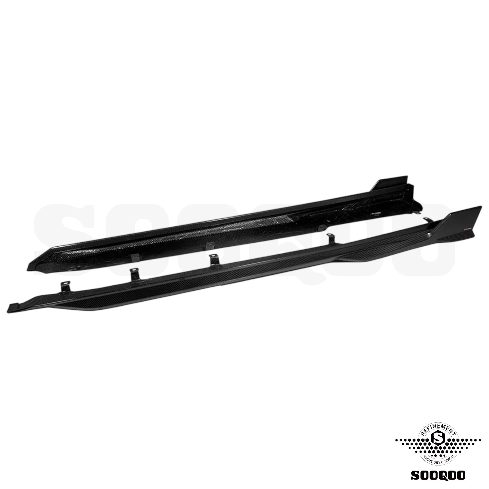 Carbon Side Skirts Extensions - BMW X5 M F95LCI - Pre-Preg | Sooqoo