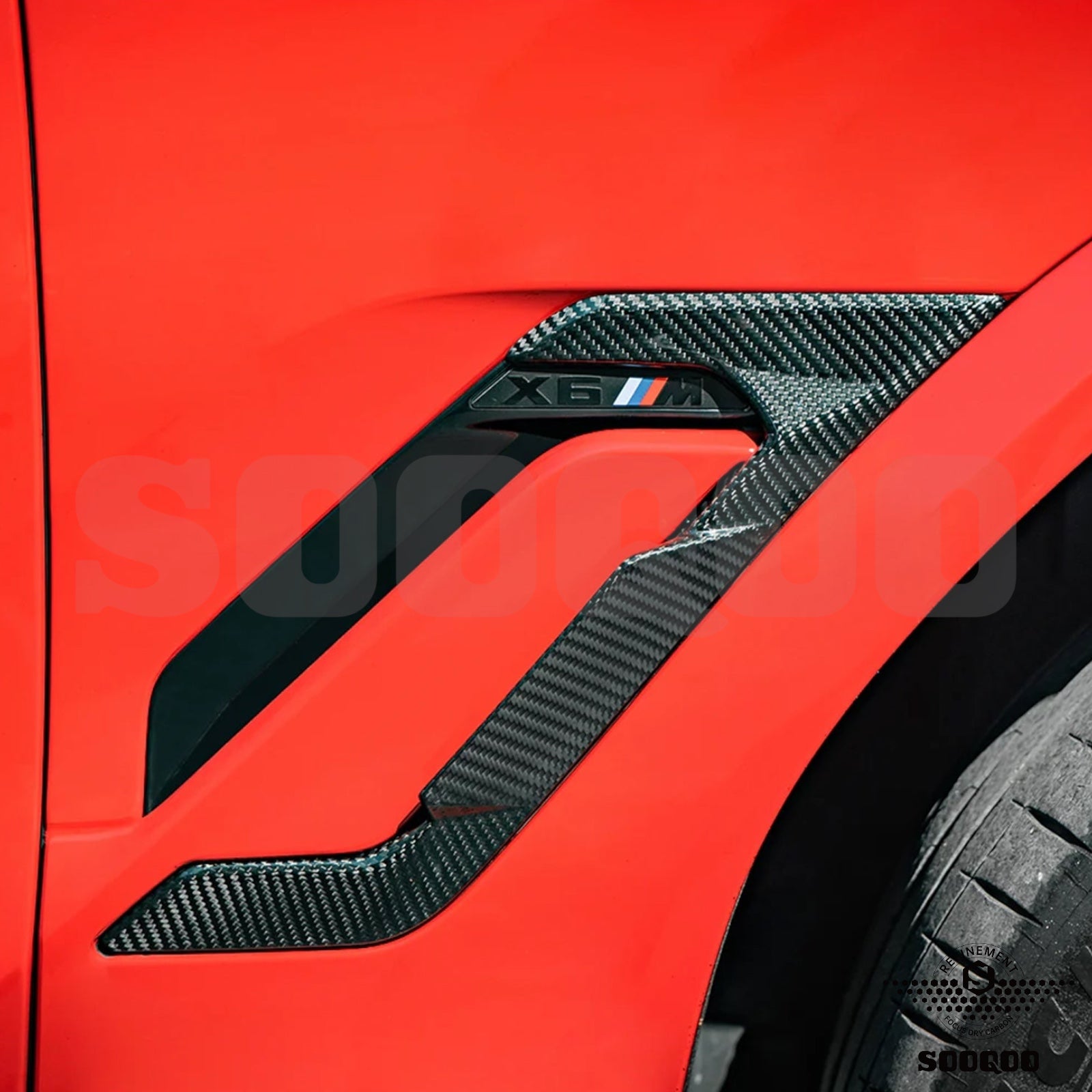 Carbon Fender Covers - BMW X6 M F96LCI - Pre-Preg | Sooqoo