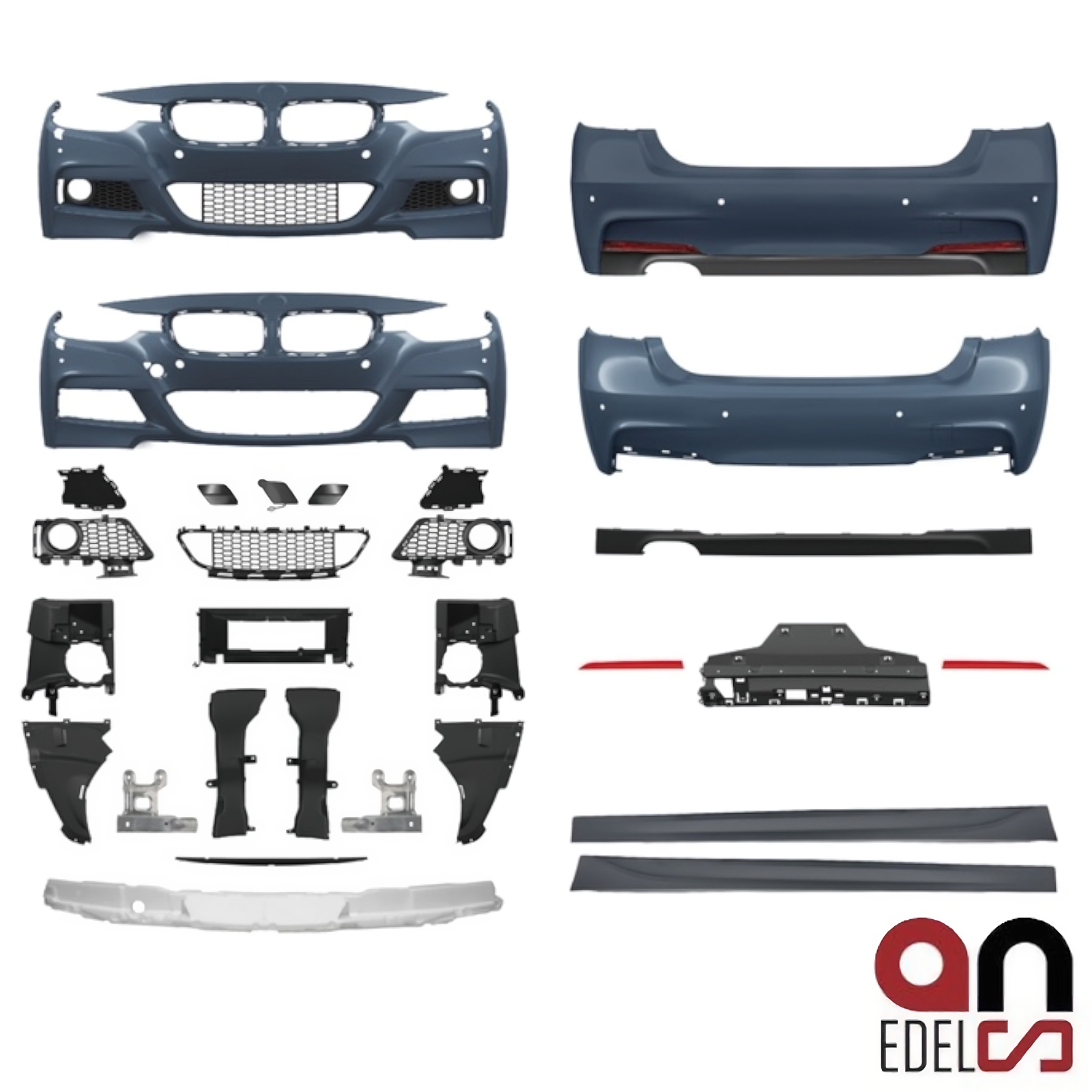 An Bumper Pakket - BMW F30 Sedan - M Pakket Look | 2012-2019