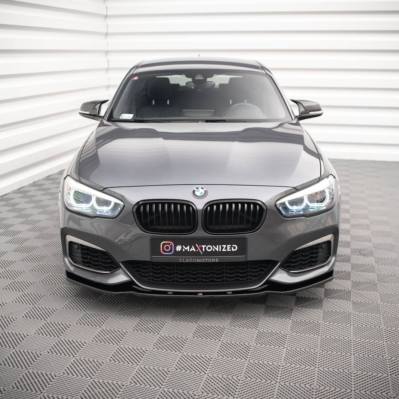 Front Lip V1 - BMW F20LCI / F21LCI - Hoogglans Zwart - Maxton Design | 15-19