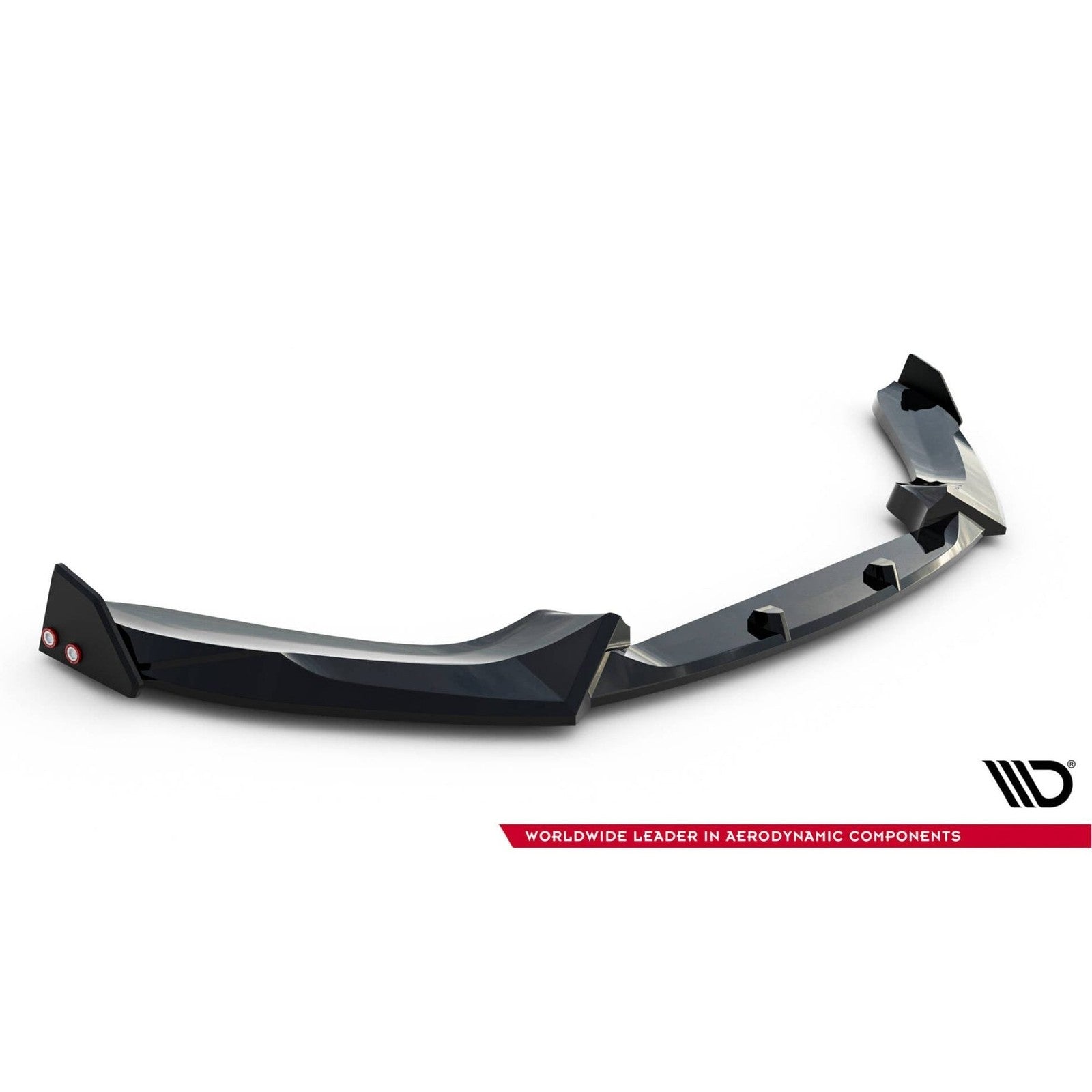 Front Lip V5 + Vinnen - BMW F20LCI / F21LCI - Hoogglans Zwart - Maxton Design | 15-19