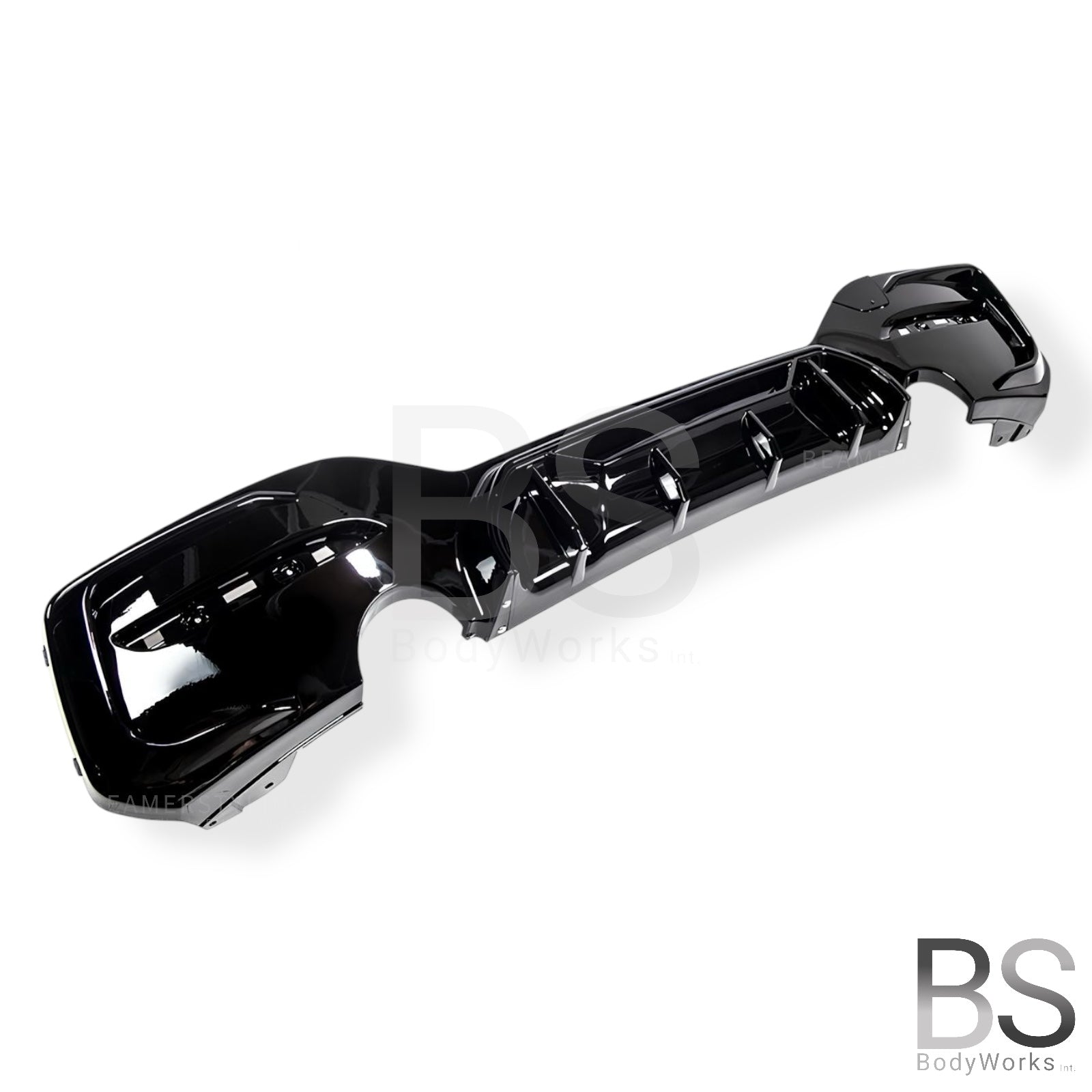 Diffuser - BMW 1 Serie F20LCI / F21LCI - Competition Look - M135I/M140I - Hoogglans Zwart | 03/2015-2019