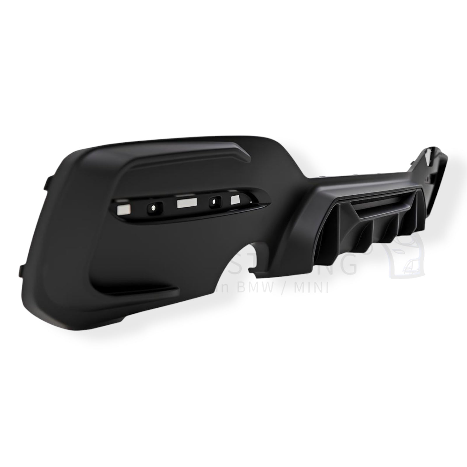 Diffuser - BMW 1 Serie F20LCI / F21LCI - Competition Look - M135I/M140I - Mat Zwart | 03/2015-2019