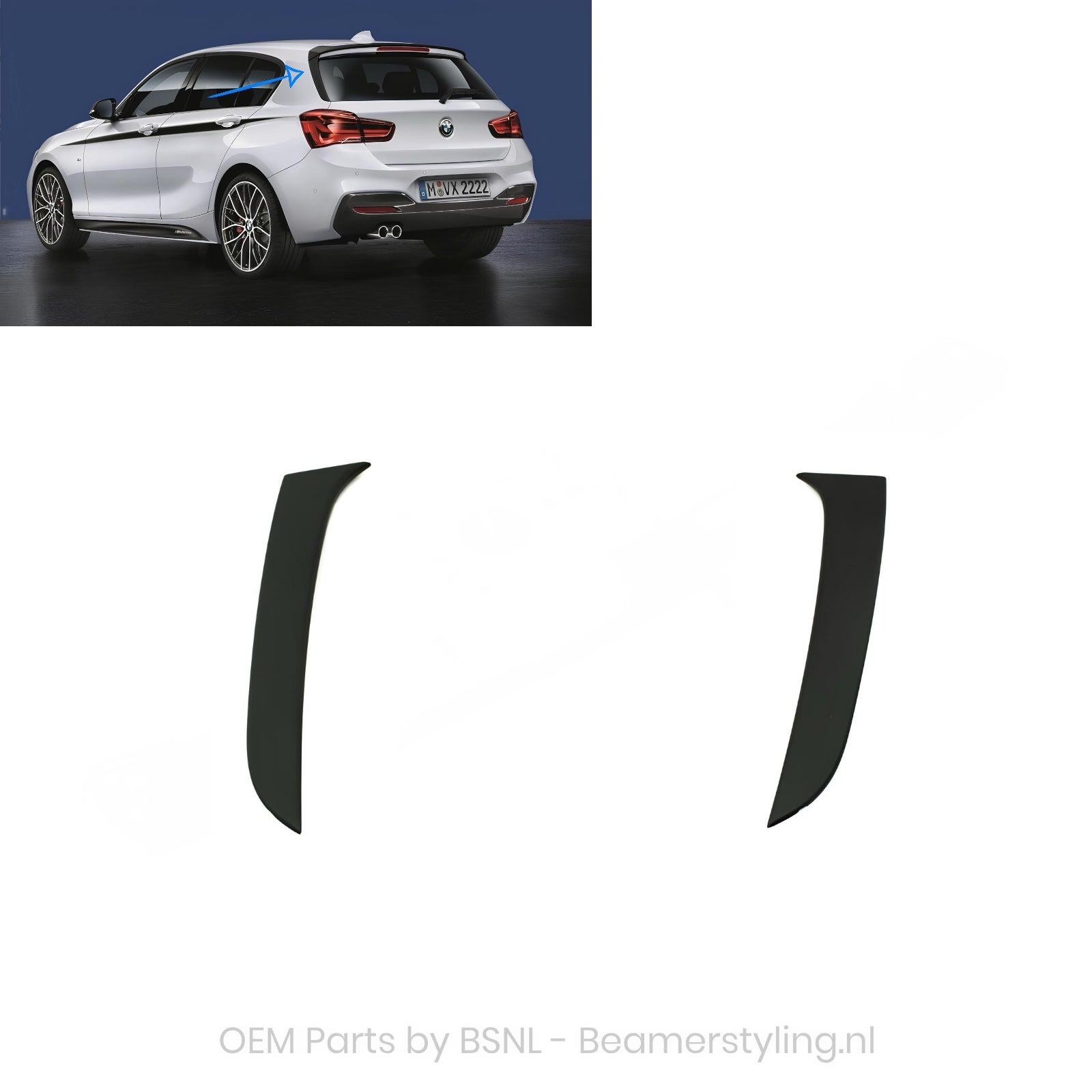 Vinnen (Tbv Dakspoiler) - BMW 1 Serie F20 / F21 - Origineel BMW - M Performance | 11-19
