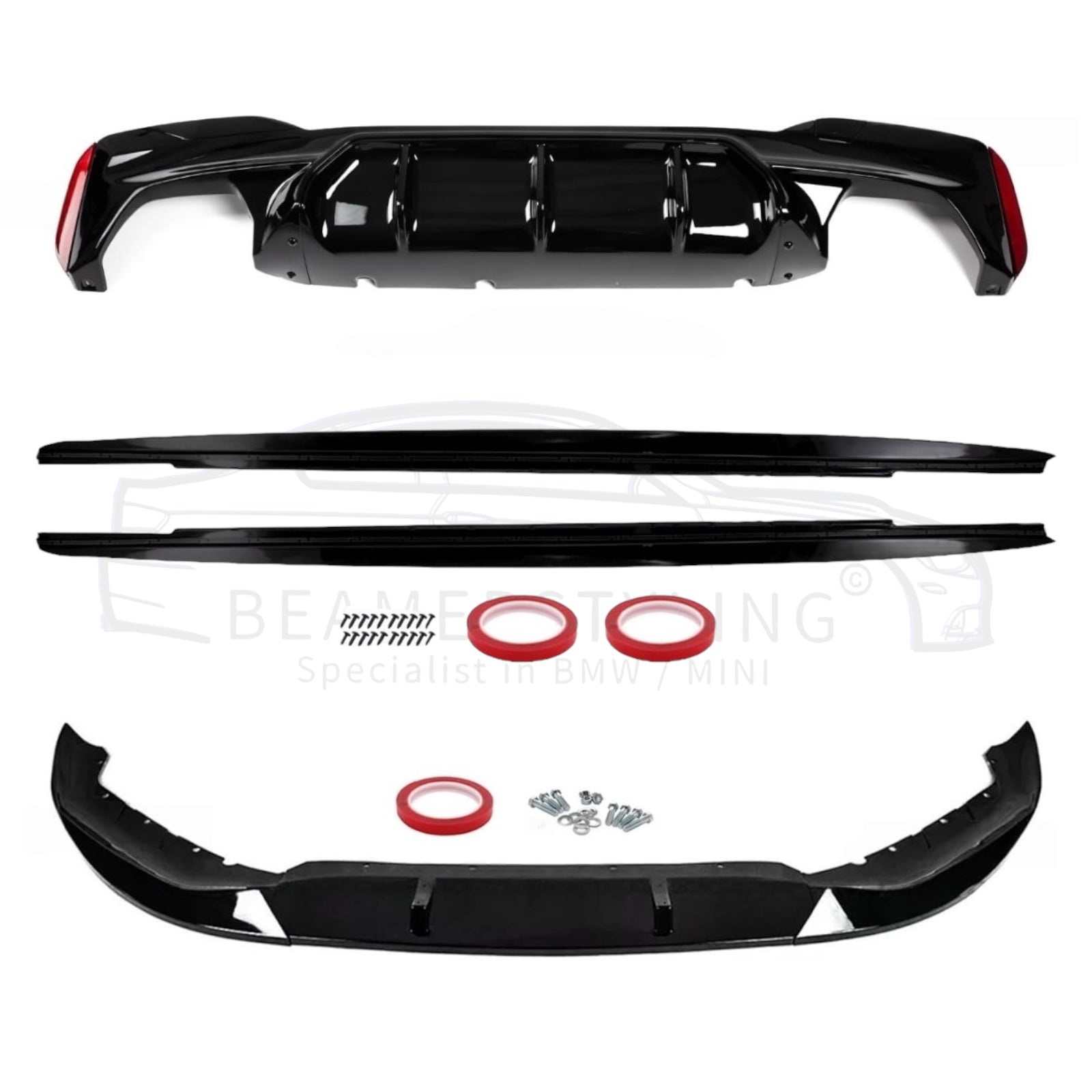 Performance Pakket V1 - BMW 5 Serie G30LCI / G31LCI - Hoogglans Zwart | 2020-2024