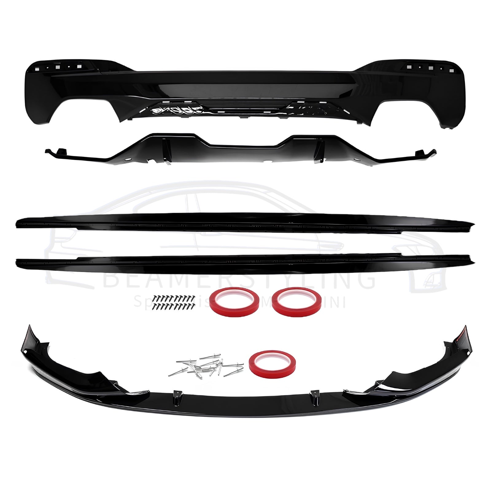 Performance Pakket V2 - BMW 5 Serie G30 / G31 - Hoogglans Zwart | 17-20