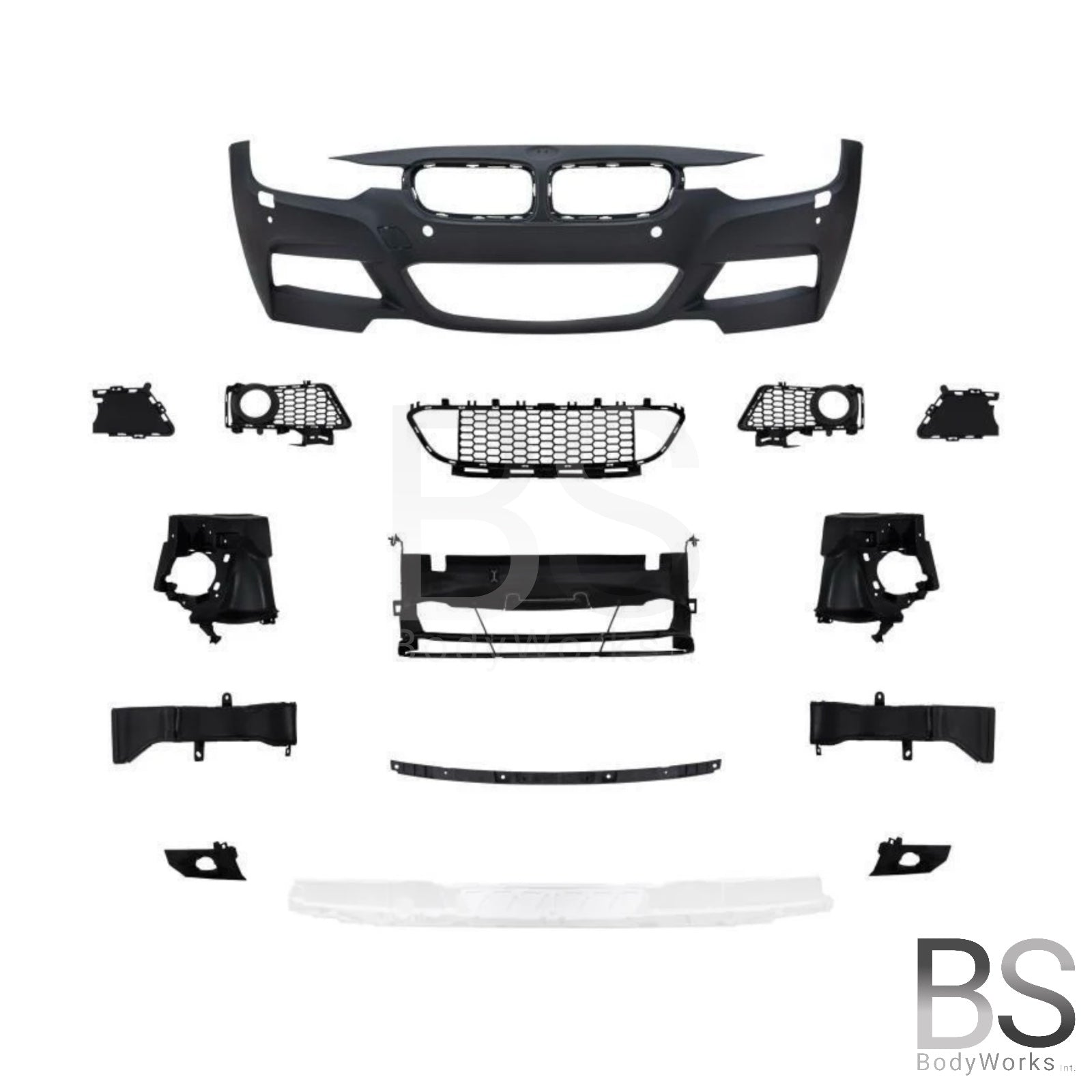 Voorbumper - BMW F30 / F31 - M Pakket Look - PDC/Sra | 2012-2015