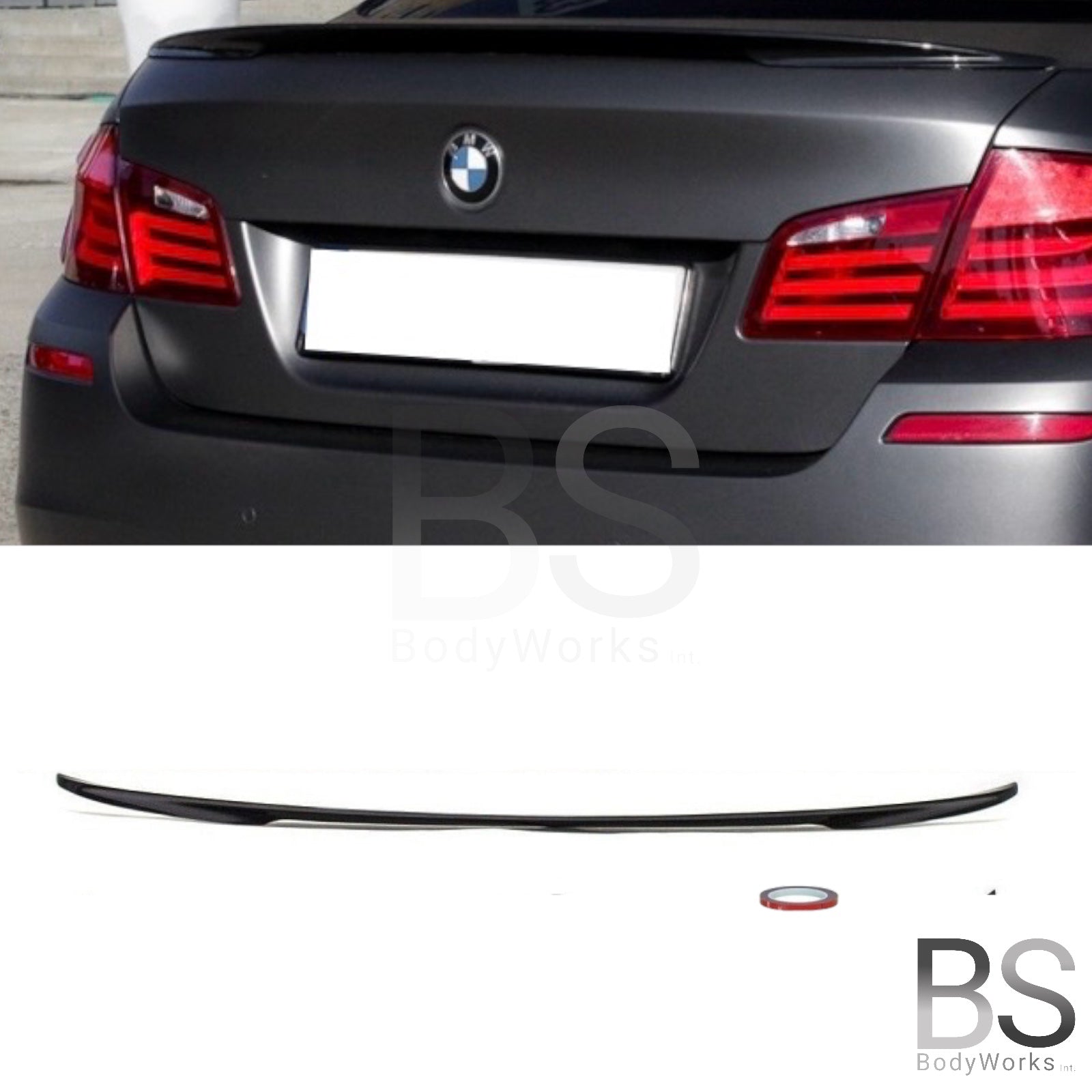 Spoiler - BMW F10 Sedan - M Performance Look - 668 Hoogglans Zwart | 10-17