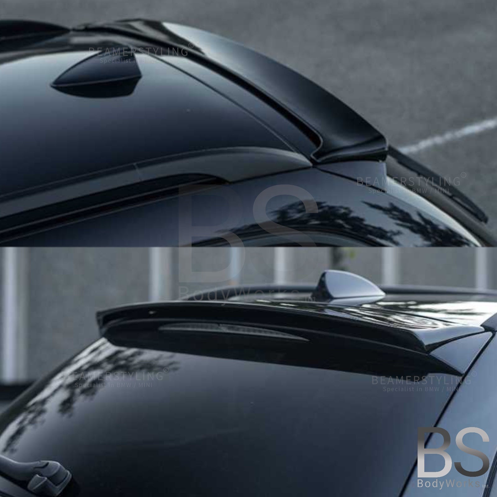 Dakspoiler - BMW E61 Touring - Hamann Style - Hoogglans Zwart | 2004-2010