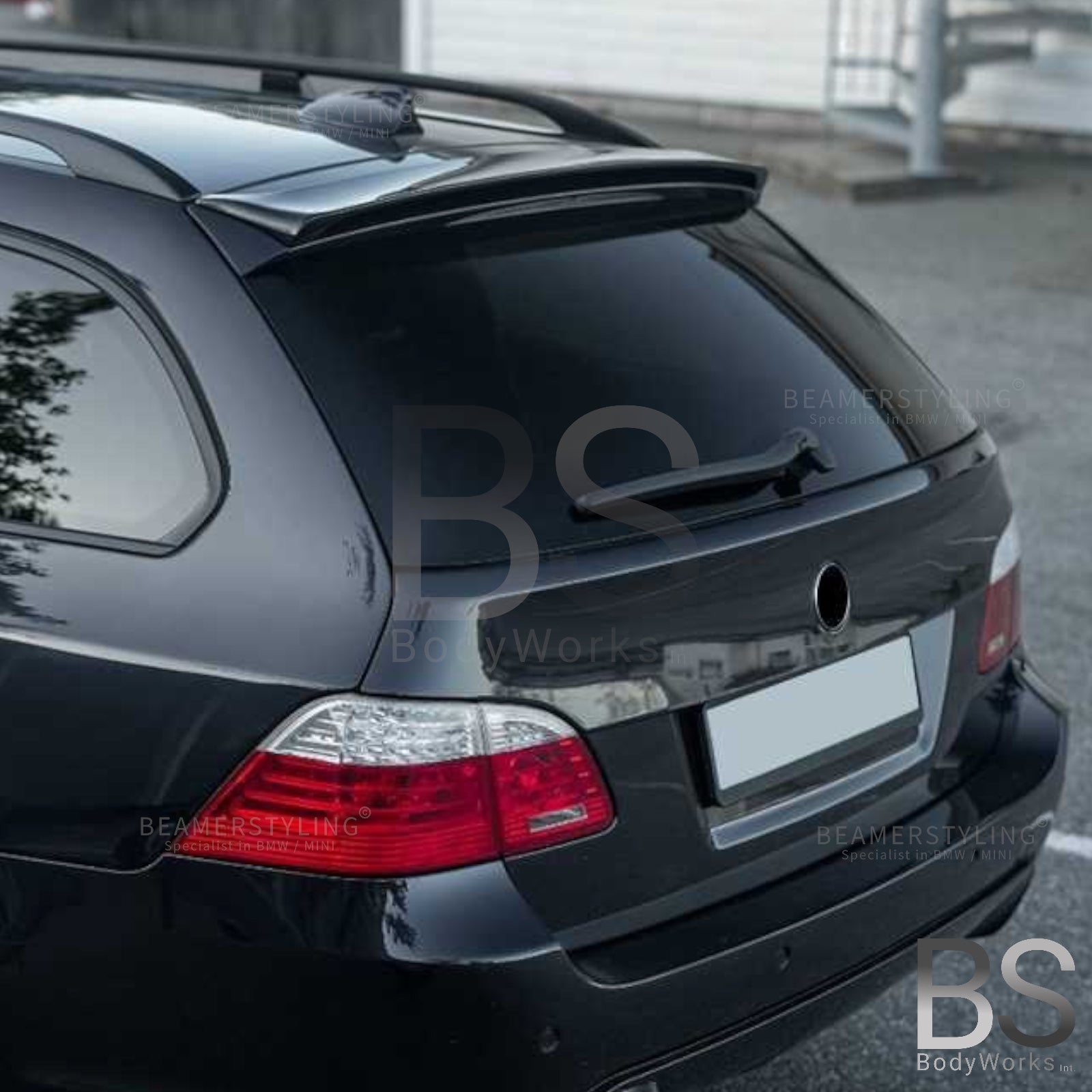 Dakspoiler - BMW E61 Touring - Hamann Style - Hoogglans Zwart | 2004-2010