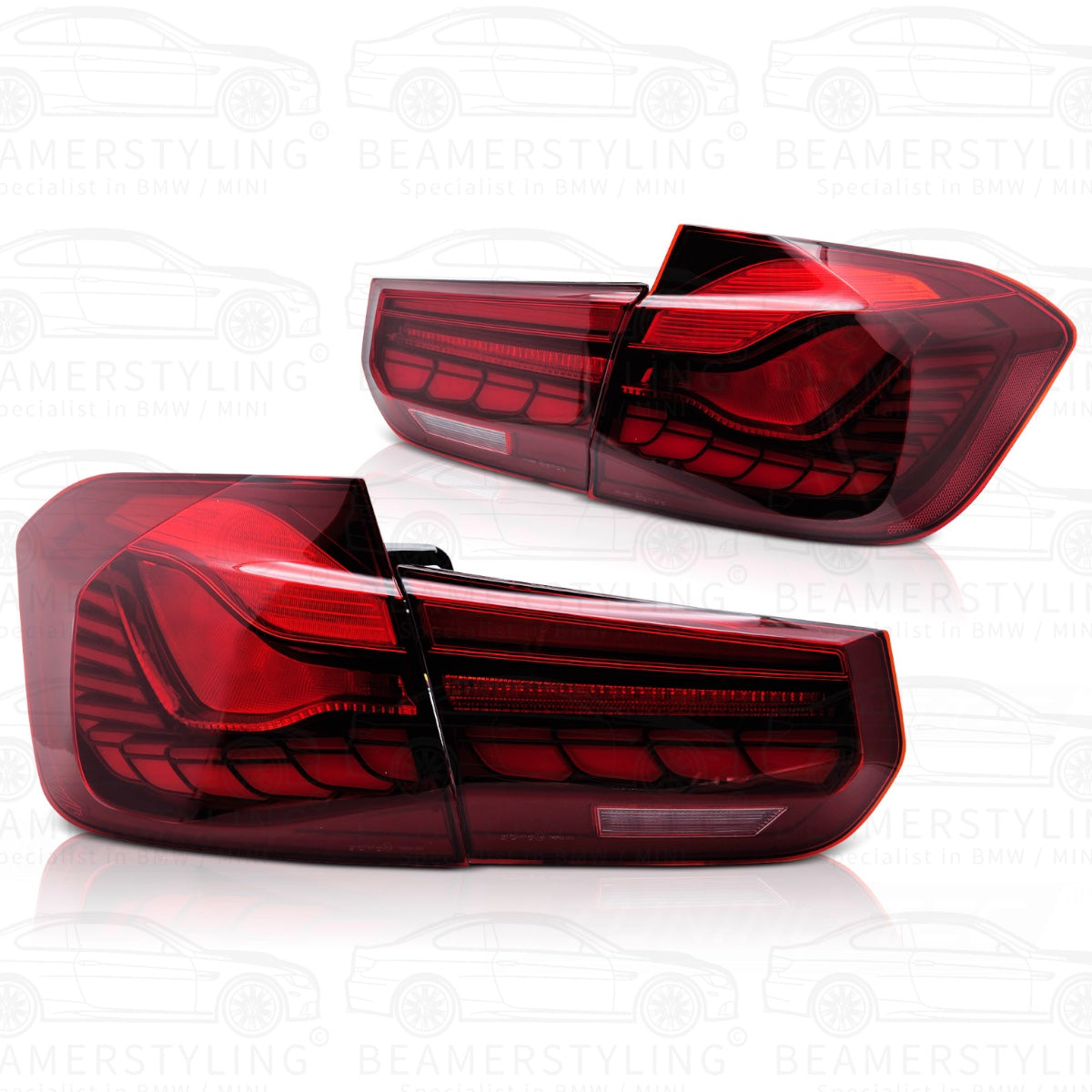OLED Achterlichten - BMW F30 & F80 - Gts Design - Rood | 2011-2019