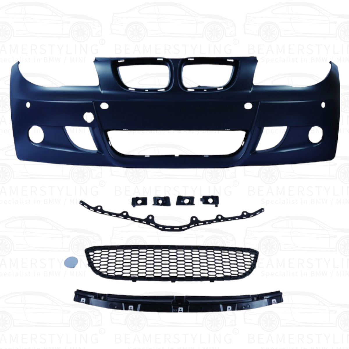 Voorbumper - BMW E87 & E81 - M Pakket Look - Met PDC | 2004-2012