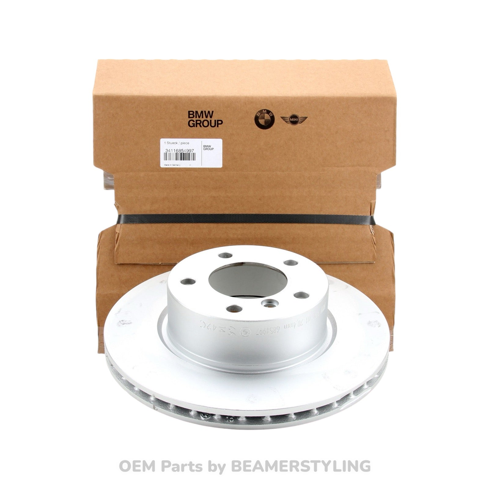 Remschijven Set - Geventileerd - BMW E81/E82/E87LCI/E88 - 118I, 118D, 120I, 120D - Origineel BMW | 34116854997