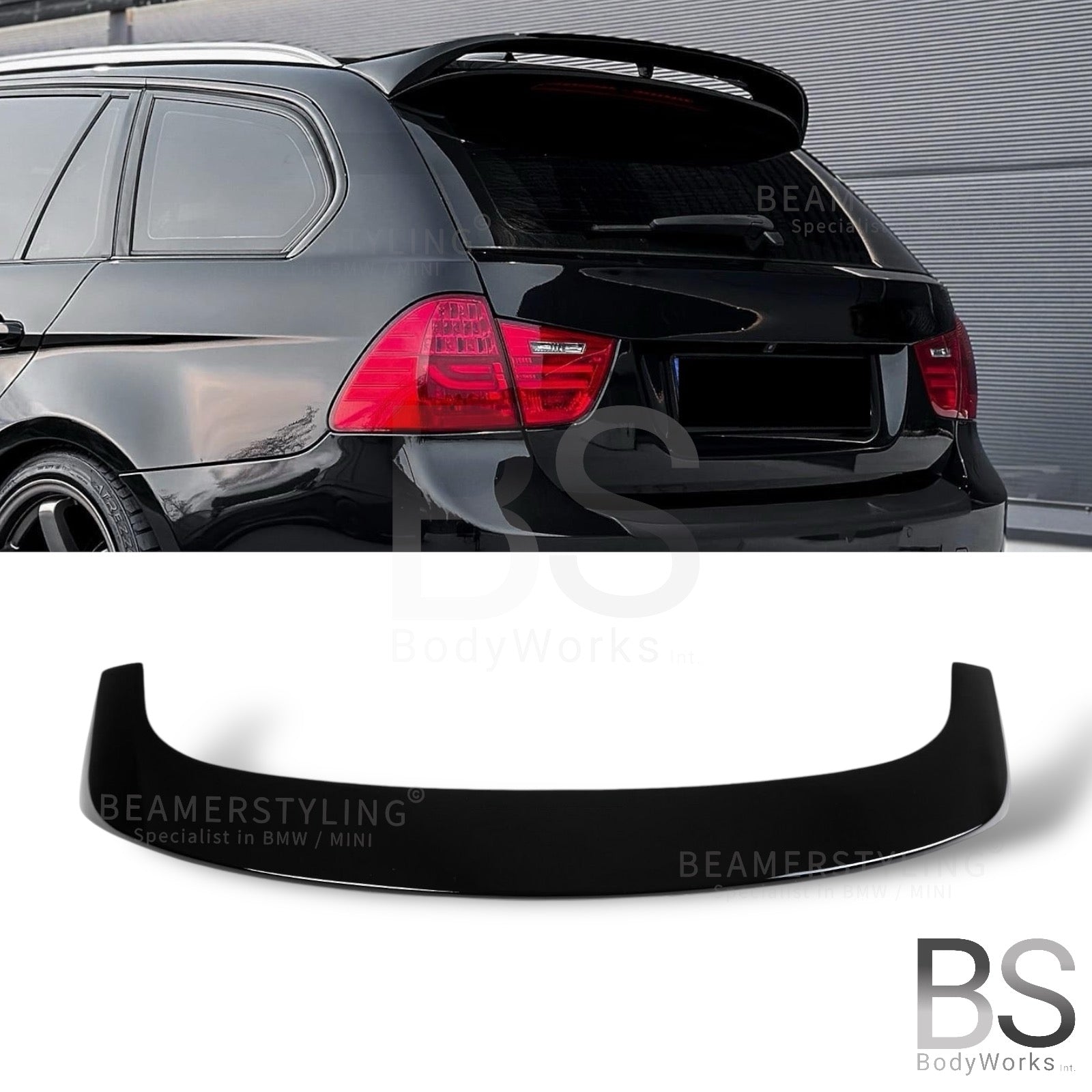 Dakspoiler - BMW E91 Touring - Performance Look - Hoogglans Zwart | 2005-2013