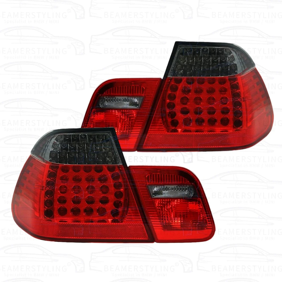 LED Achterlichten - BMW E46 Sedan - Rood/Smoke - Facelift Design | 98-01
