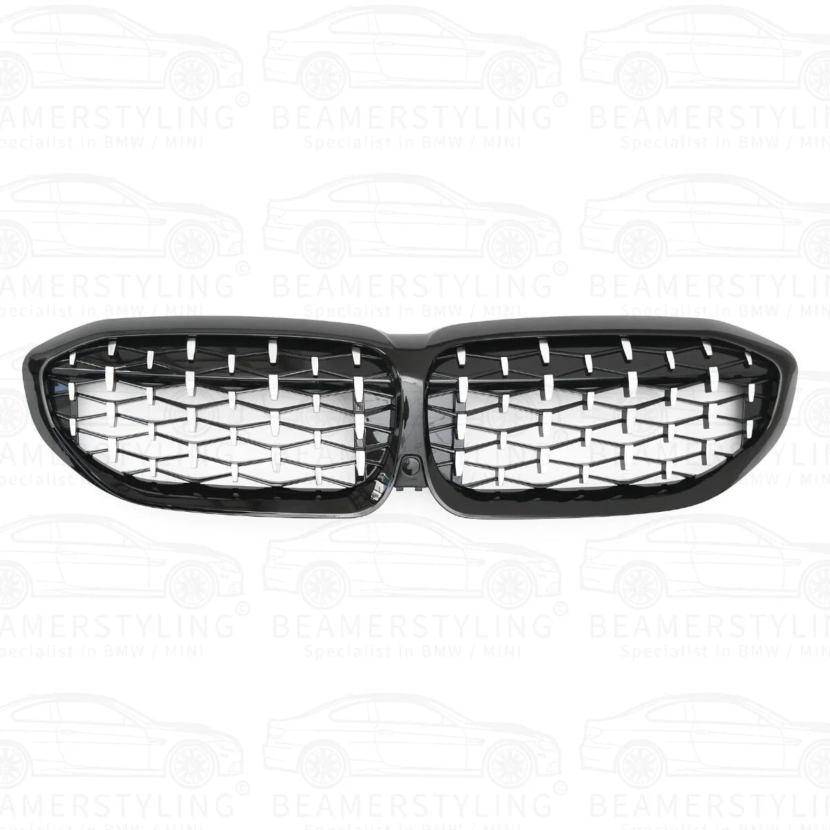 Nieren - BMW G20 / G21 - Diamond - Zwart / Chroom | 2019-2022