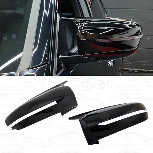 Spiegelkappen - M Look - BMW G20 G21 G30 G31 G32 G11 G14 G15 | Hoogglans Zwart